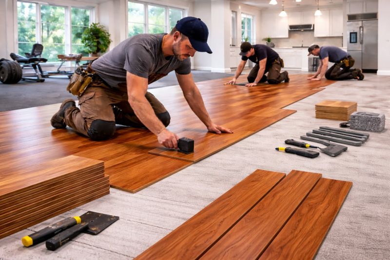 Cherry Floor Installation in Hanover, PA