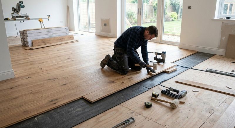 Oak Floor Installation in Glen Rock, PA