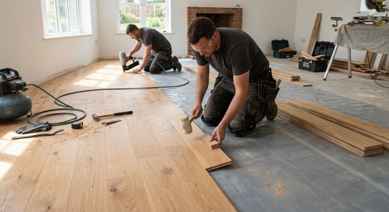 Oak Floor Installation in Maryland Line, MD