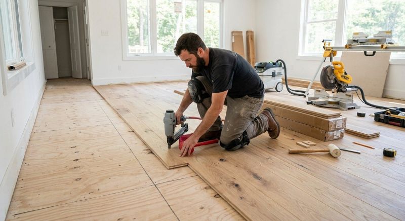 Oak Floor Installation in Maryland Line, MD