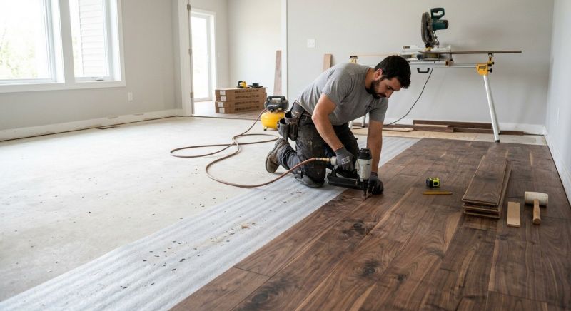 Walnut Flooring Installation in Hanover, PA