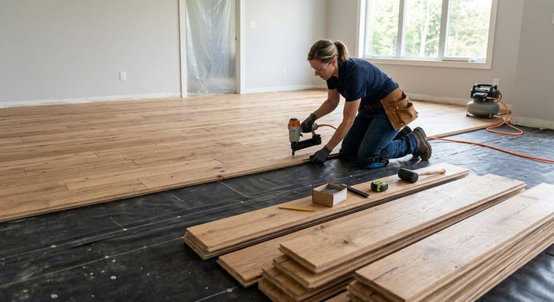 Wide Plank Floor Installation in Hanover, PA